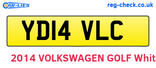 YD14VLC are the vehicle registration plates.