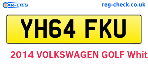 YH64FKU are the vehicle registration plates.