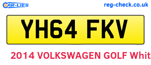 YH64FKV are the vehicle registration plates.