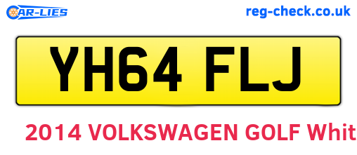 YH64FLJ are the vehicle registration plates.