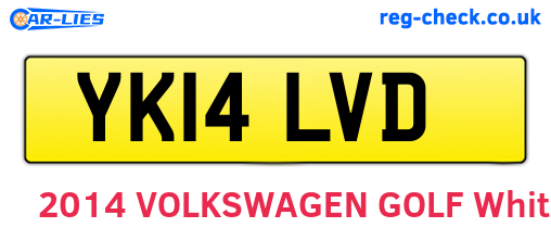 YK14LVD are the vehicle registration plates.