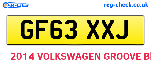 GF63XXJ are the vehicle registration plates.