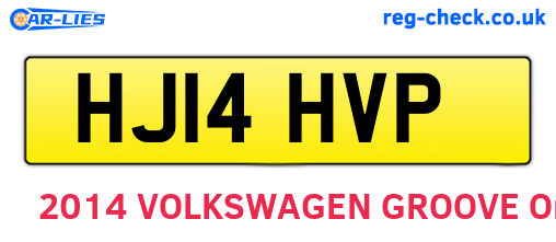 HJ14HVP are the vehicle registration plates.