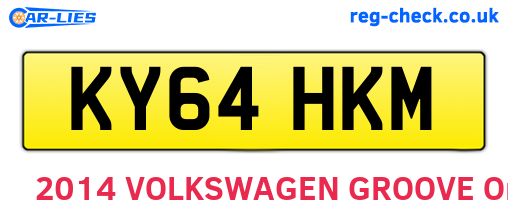 KY64HKM are the vehicle registration plates.