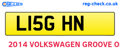 L15GHN are the vehicle registration plates.
