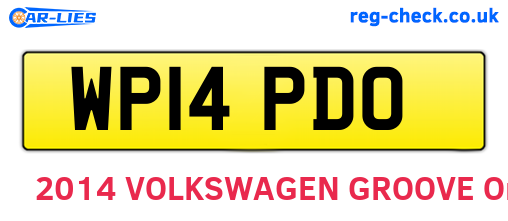 WP14PDO are the vehicle registration plates.