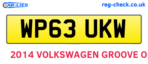 WP63UKW are the vehicle registration plates.