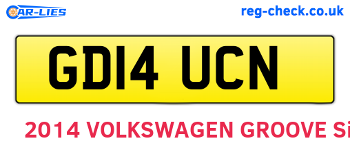 GD14UCN are the vehicle registration plates.