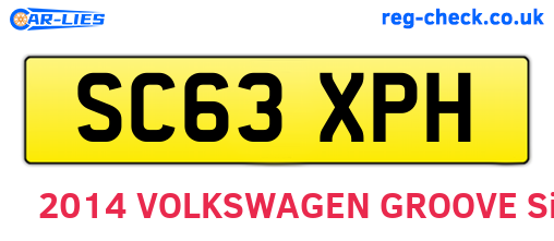 SC63XPH are the vehicle registration plates.