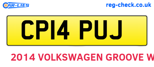 CP14PUJ are the vehicle registration plates.