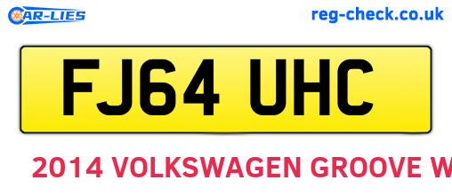 FJ64UHC are the vehicle registration plates.