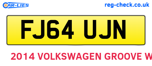 FJ64UJN are the vehicle registration plates.