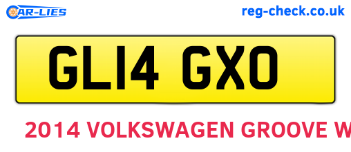 GL14GXO are the vehicle registration plates.