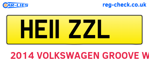 HE11ZZL are the vehicle registration plates.