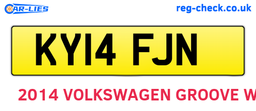 KY14FJN are the vehicle registration plates.