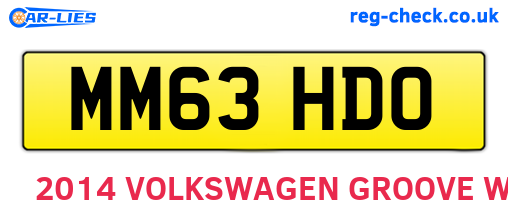 MM63HDO are the vehicle registration plates.