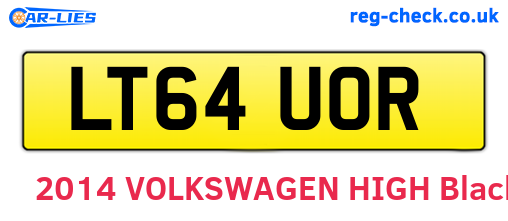 LT64UOR are the vehicle registration plates.