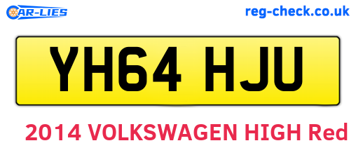 YH64HJU are the vehicle registration plates.