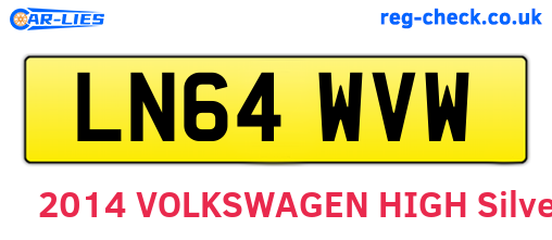 LN64WVW are the vehicle registration plates.