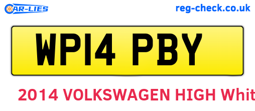 WP14PBY are the vehicle registration plates.