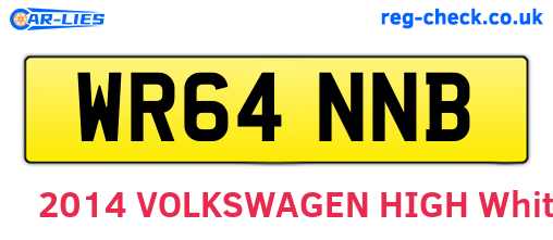 WR64NNB are the vehicle registration plates.