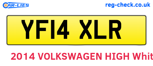 YF14XLR are the vehicle registration plates.