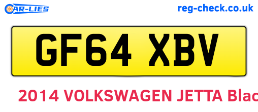 GF64XBV are the vehicle registration plates.