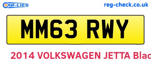 MM63RWY are the vehicle registration plates.