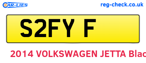 S2FYF are the vehicle registration plates.