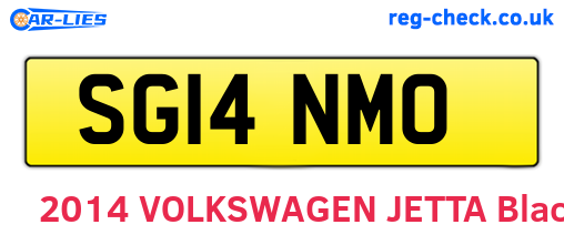 SG14NMO are the vehicle registration plates.