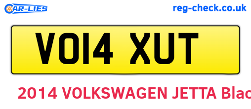 VO14XUT are the vehicle registration plates.