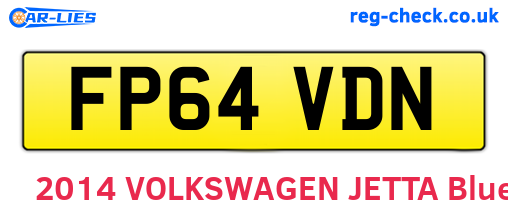 FP64VDN are the vehicle registration plates.