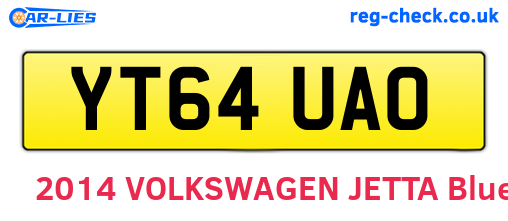 YT64UAO are the vehicle registration plates.