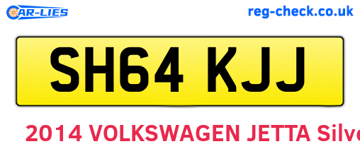 SH64KJJ are the vehicle registration plates.