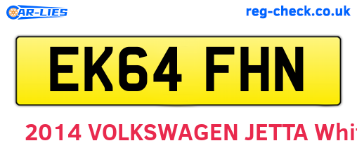 EK64FHN are the vehicle registration plates.