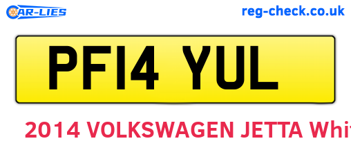 PF14YUL are the vehicle registration plates.