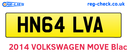 HN64LVA are the vehicle registration plates.
