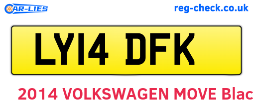 LY14DFK are the vehicle registration plates.