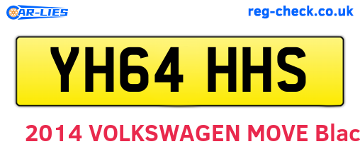 YH64HHS are the vehicle registration plates.