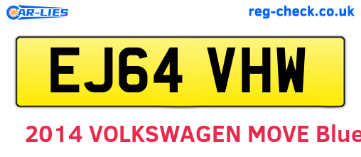 EJ64VHW are the vehicle registration plates.