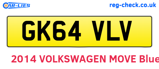 GK64VLV are the vehicle registration plates.