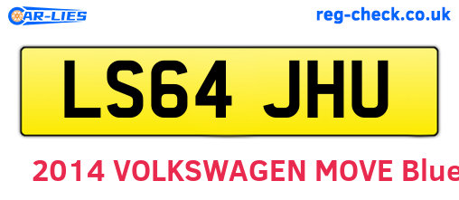 LS64JHU are the vehicle registration plates.