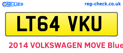 LT64VKU are the vehicle registration plates.
