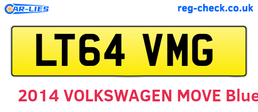 LT64VMG are the vehicle registration plates.