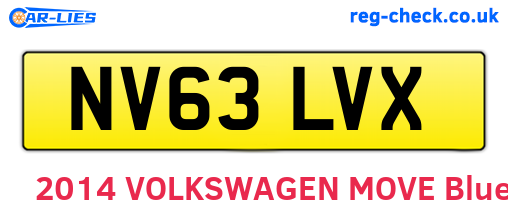 NV63LVX are the vehicle registration plates.