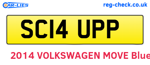 SC14UPP are the vehicle registration plates.