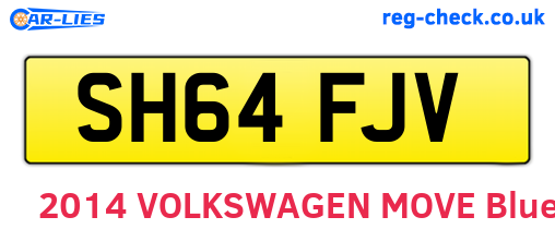 SH64FJV are the vehicle registration plates.