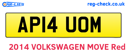 AP14UOM are the vehicle registration plates.