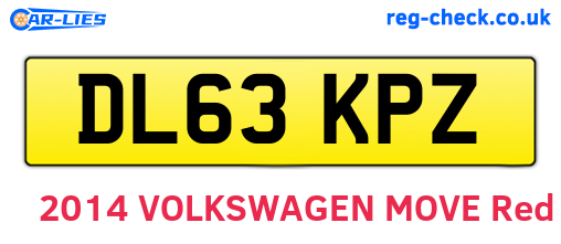DL63KPZ are the vehicle registration plates.