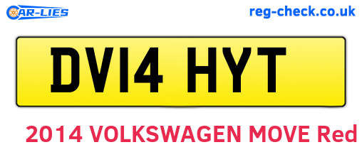 DV14HYT are the vehicle registration plates.